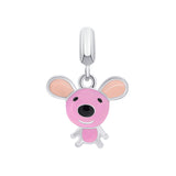 Pendant Mousie with pink enamel - UmaUmi