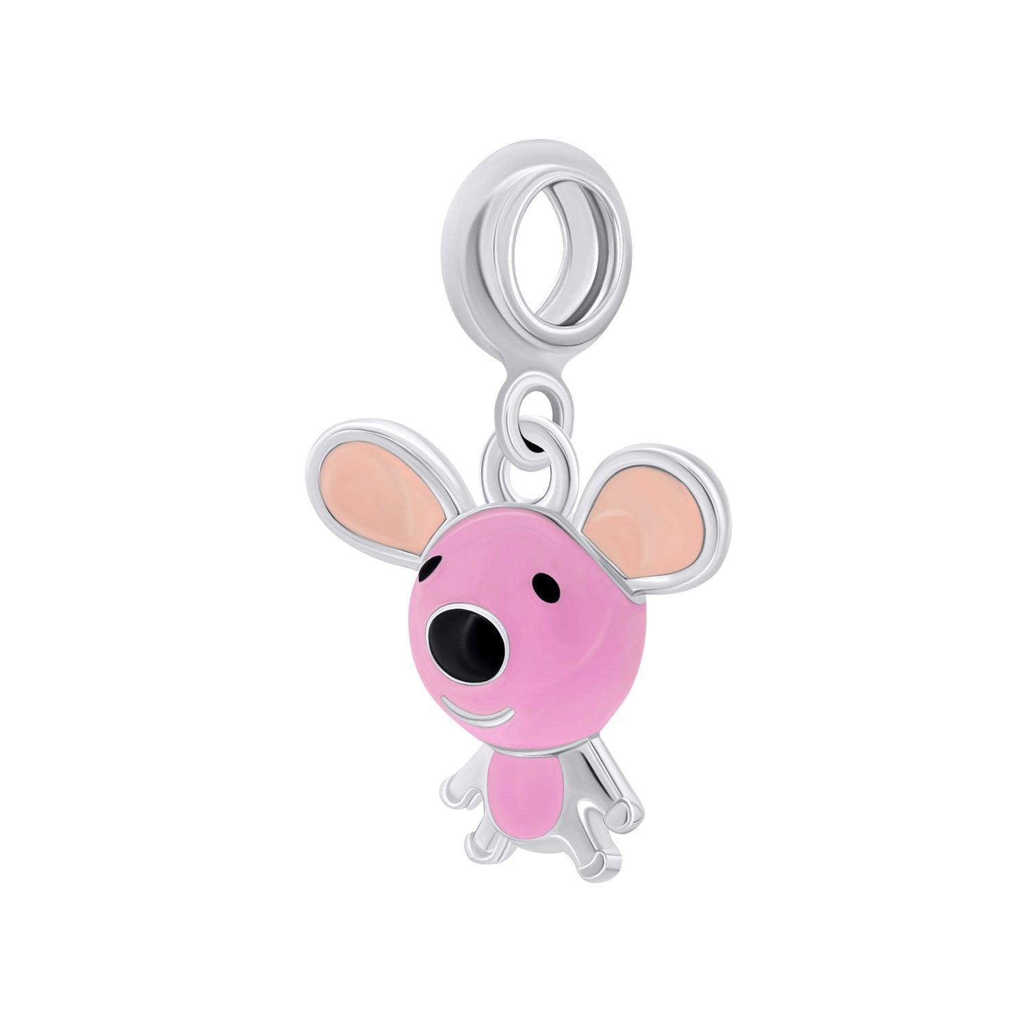 Pendant Mousie with pink enamel - UmaUmi