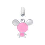 Pendant Mousie with pink enamel - UmaUmi