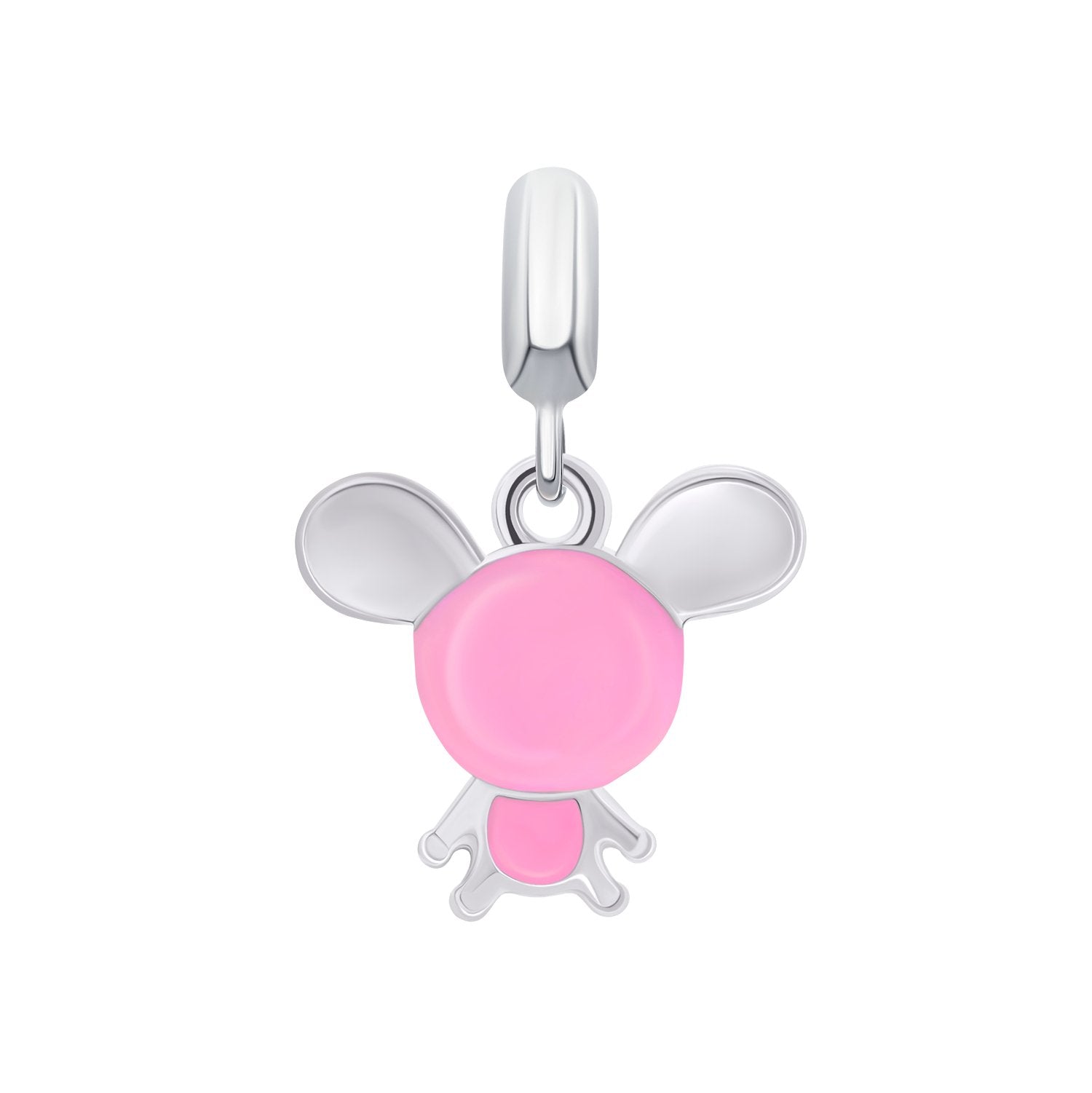 Pendant Mousie with pink enamel - UmaUmi