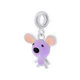 Pendant Mousie with violet enamel - UmaUmi