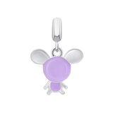 Pendant Mousie with violet enamel - UmaUmi