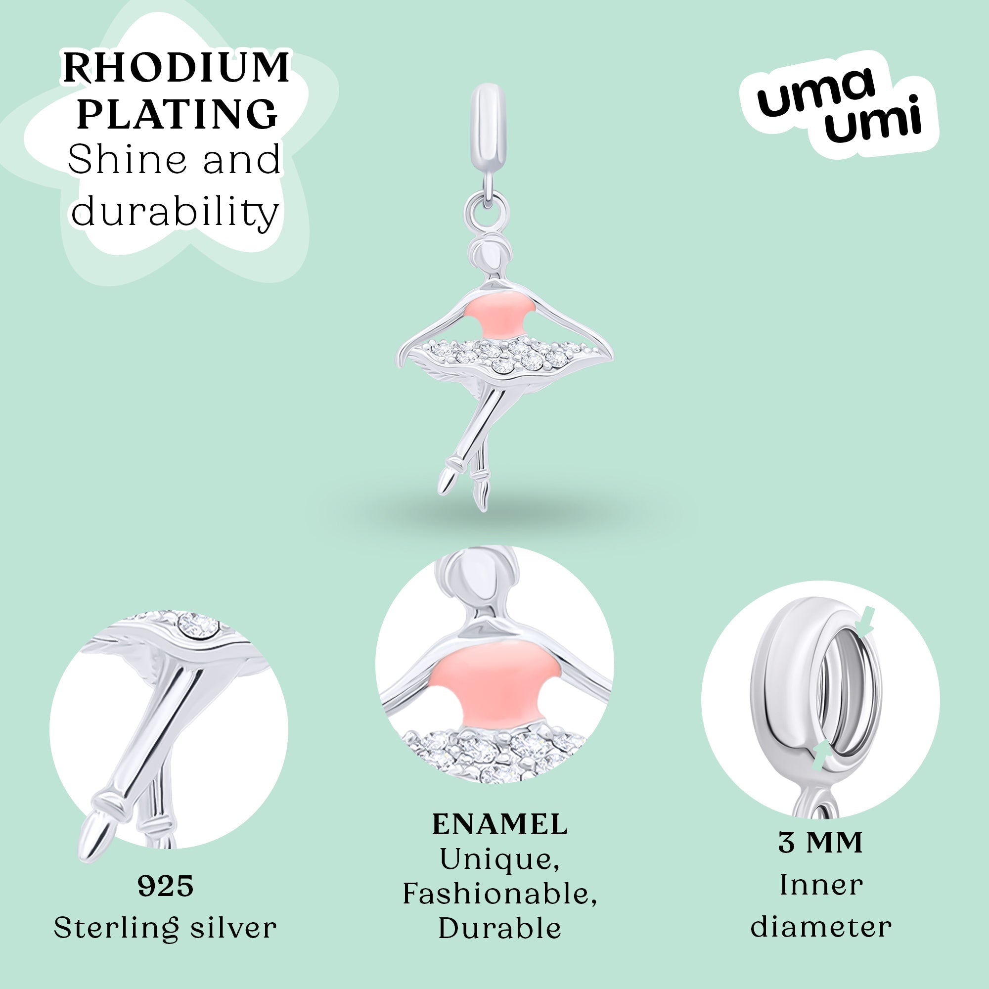 Pendant Pink Ballerina - UmaUmi