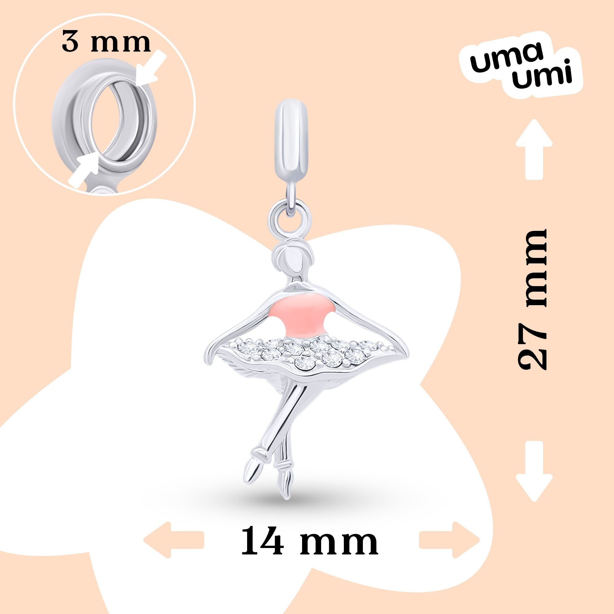 Pendant Pink Ballerina - UmaUmi