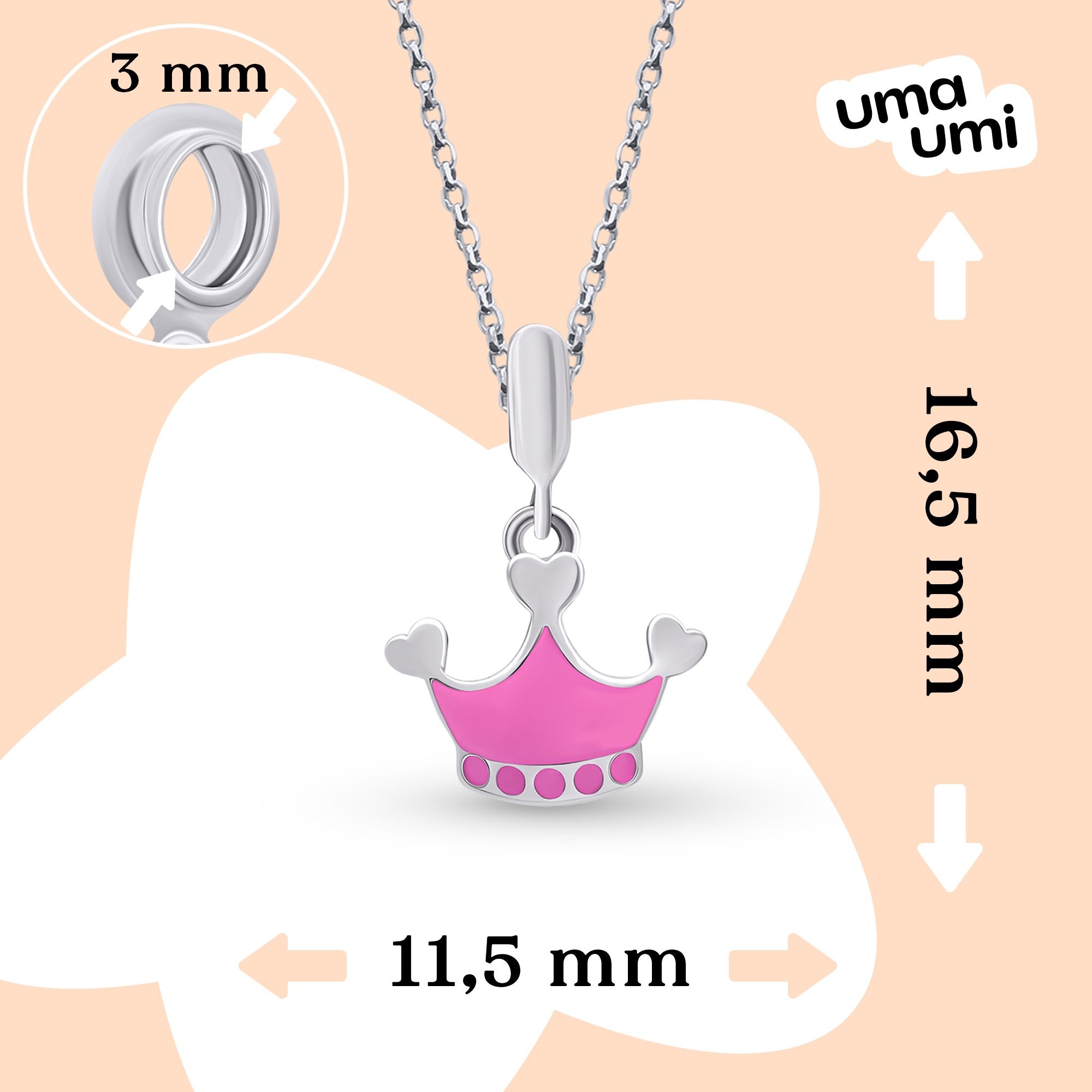 Pendant Pink Crown - UmaUmi