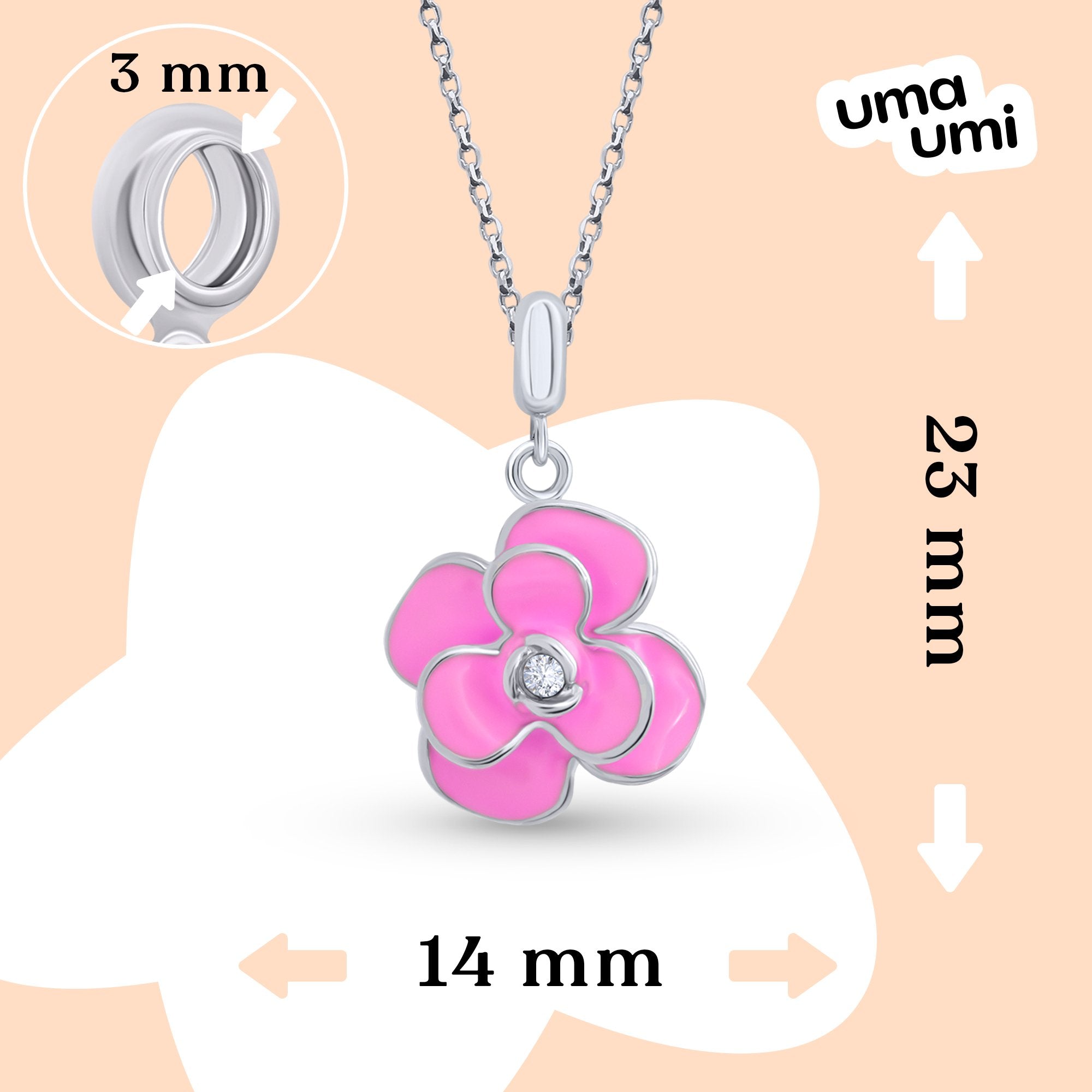 Pendant Pink Peony - UmaUmi