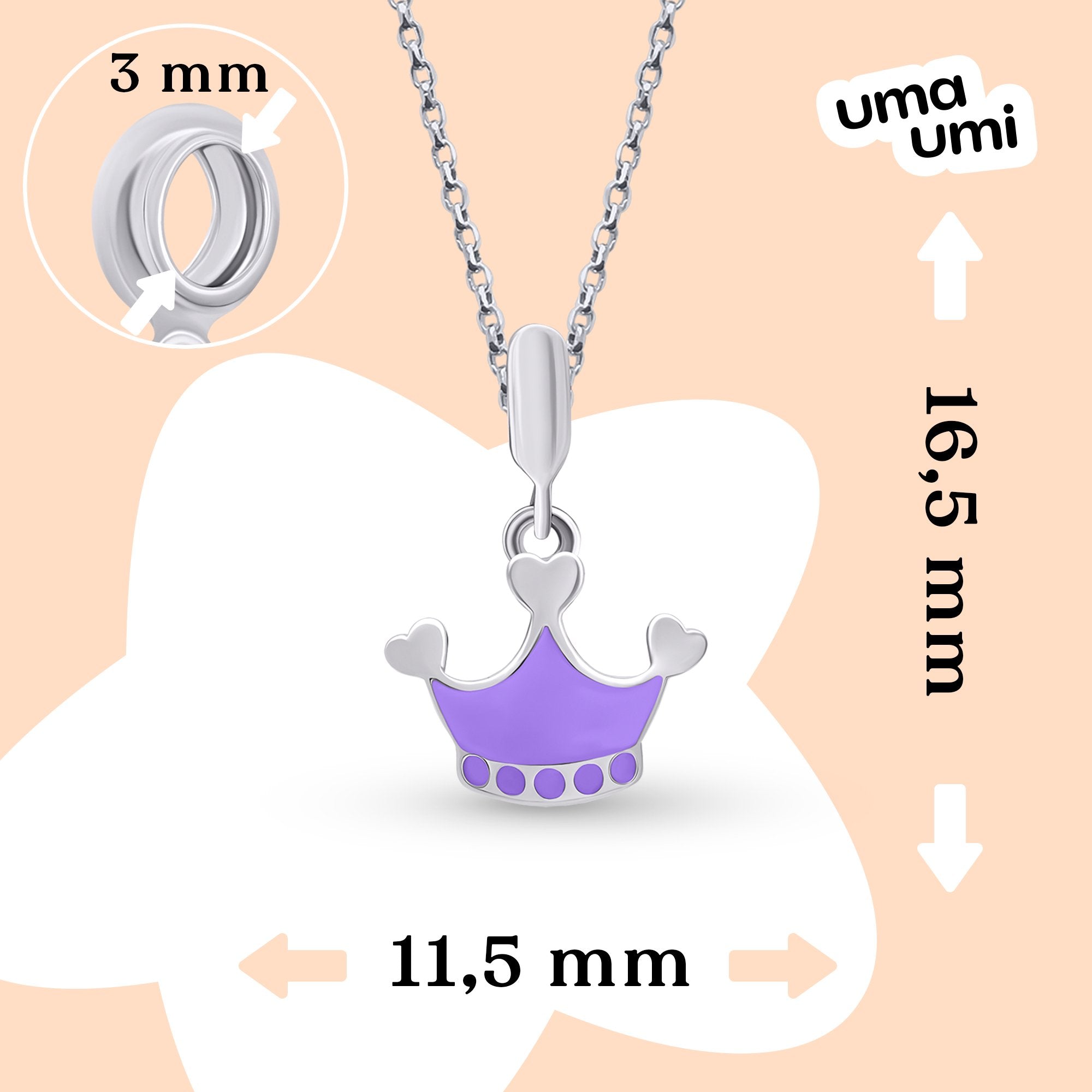 Pendant Violet Crown - UmaUmi