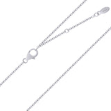 Silver chain Rollo, 380 - 420 mm - UmaUmi