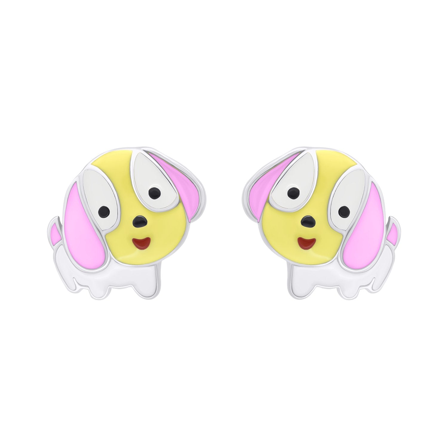 Stud earrings Pink Puppy - UmaUmi