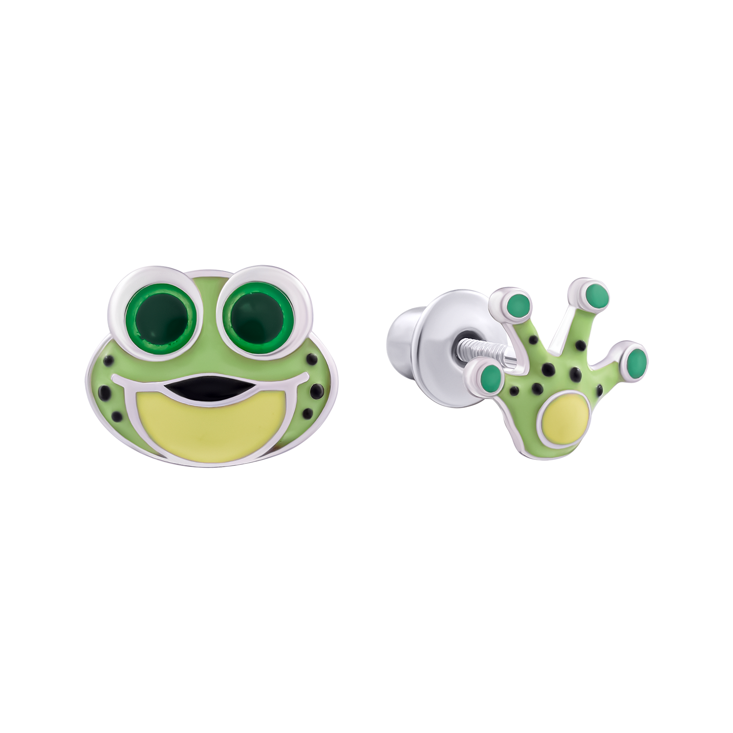 Earrings Frog with a Paw