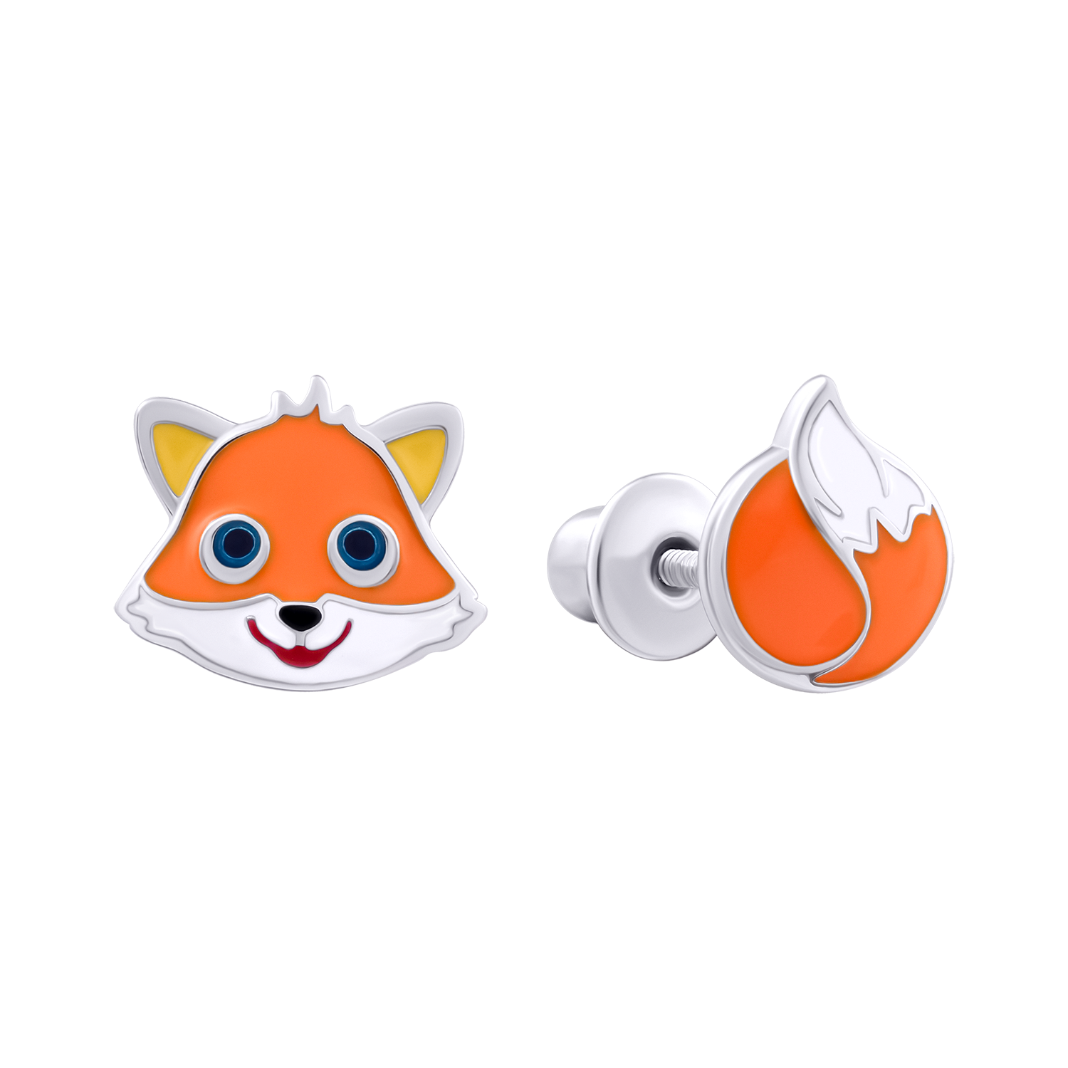 Earrings Fox with Tail