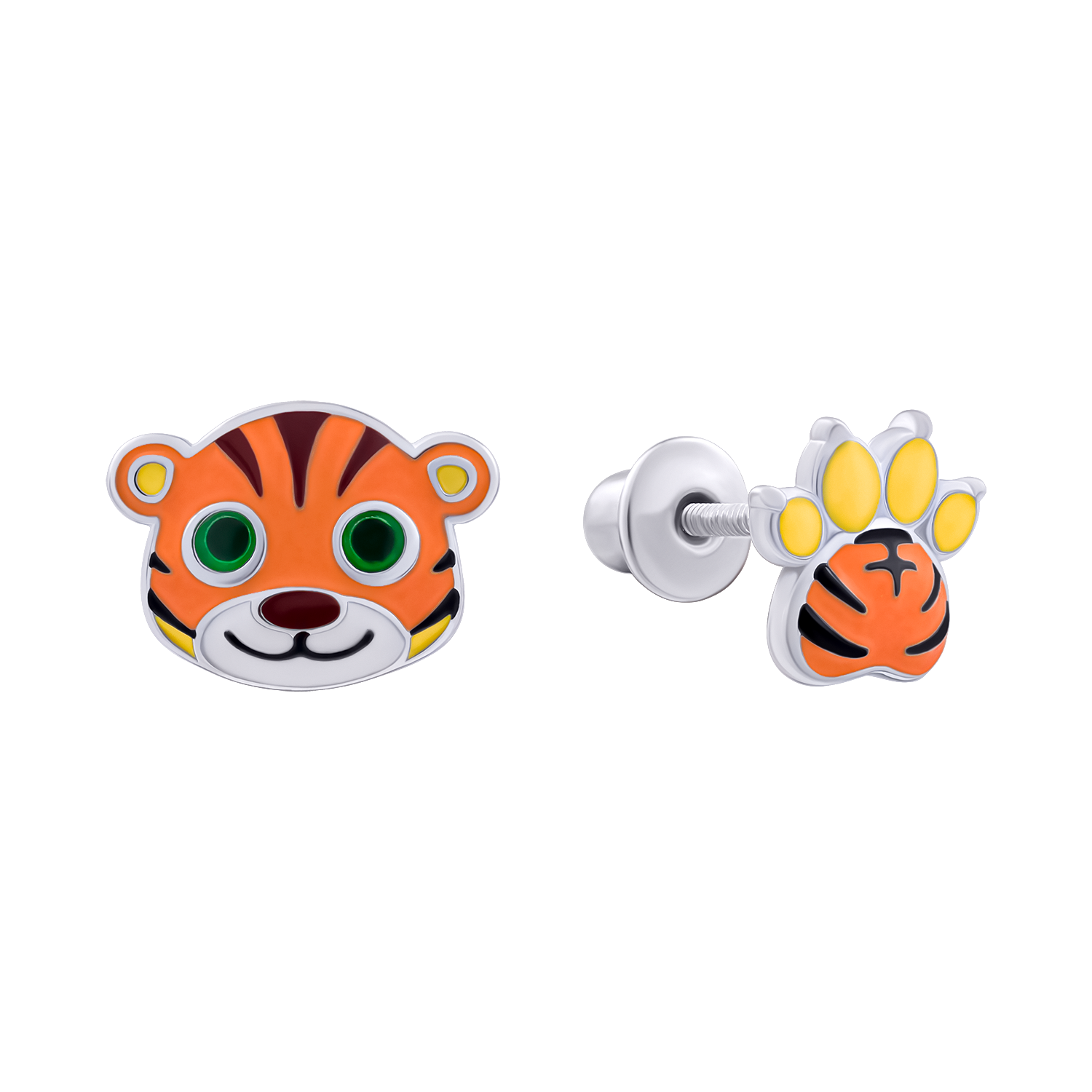 Earrings Tiger with Paw