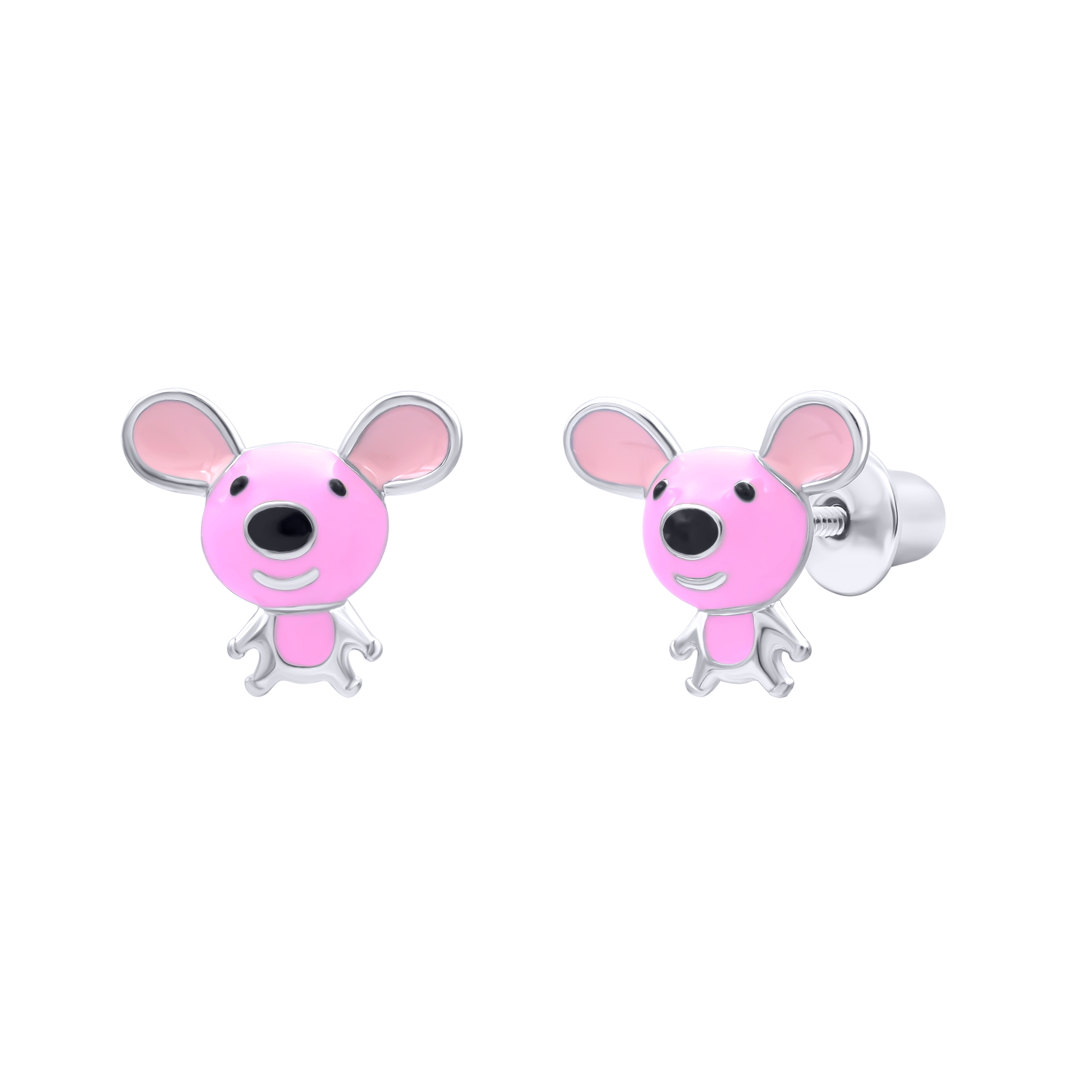 Aretes Mouse rosa