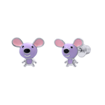 Earrings Violet Mousie