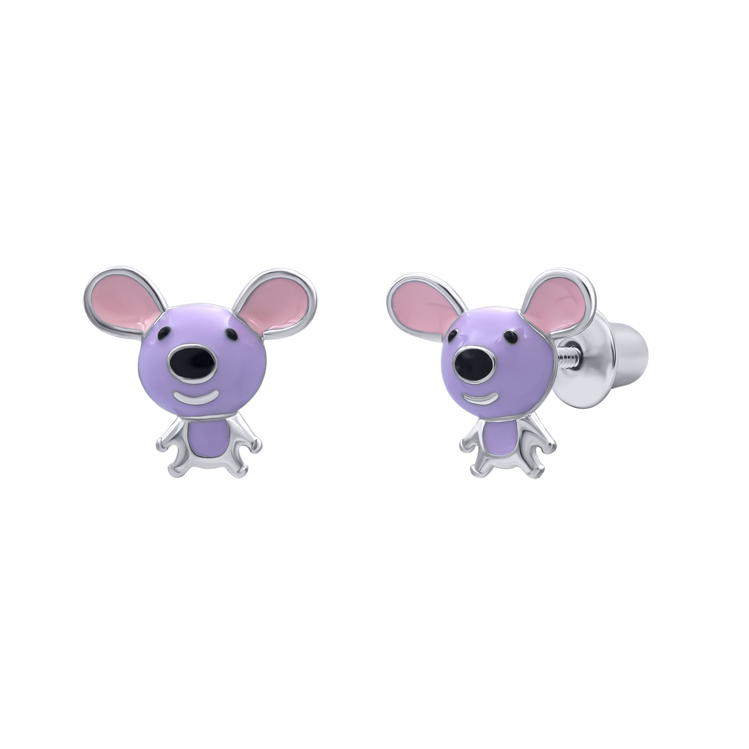 Earrings Violet Mousie