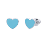 Σκουλαρίκια Καρδιά μπλε