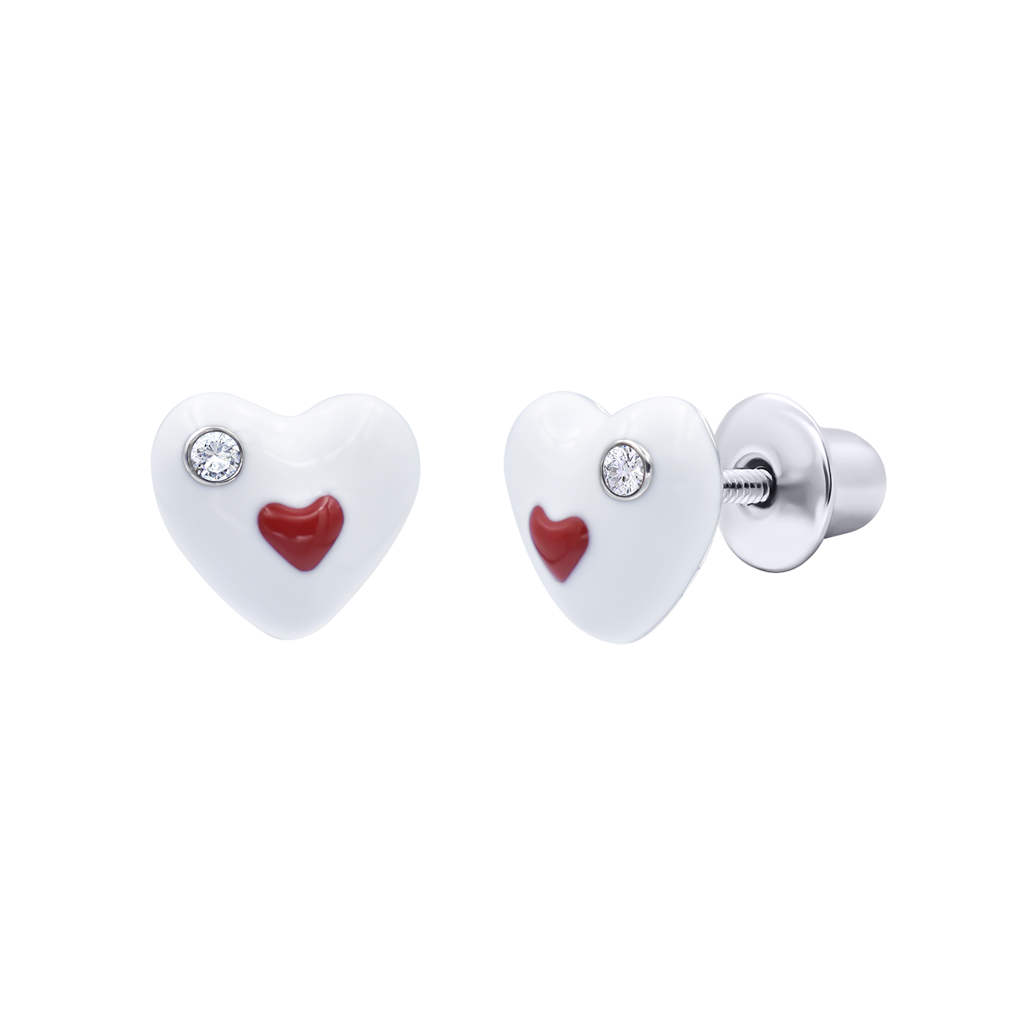 Earrings Heart in Heart