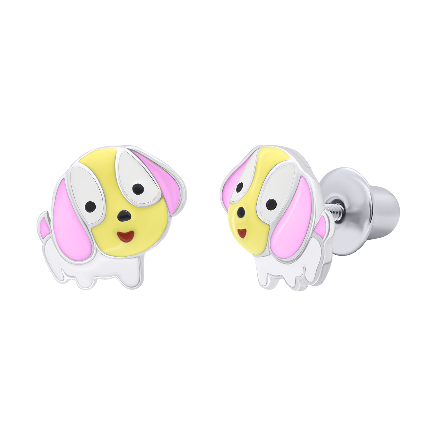 Stud earrings Pink Puppy