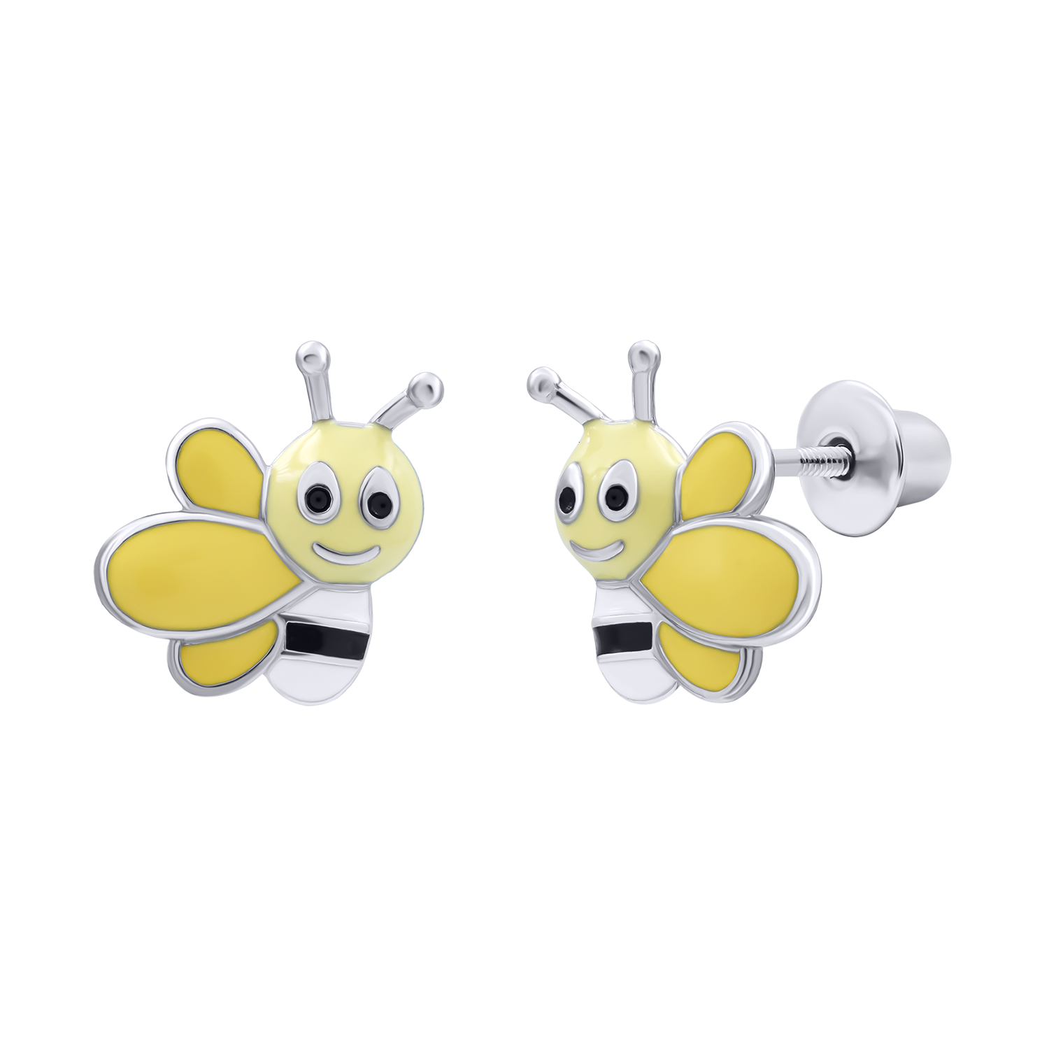 Ohrringe Fröhliche Biene gelb