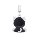 Pendant Black Cat with a Paw