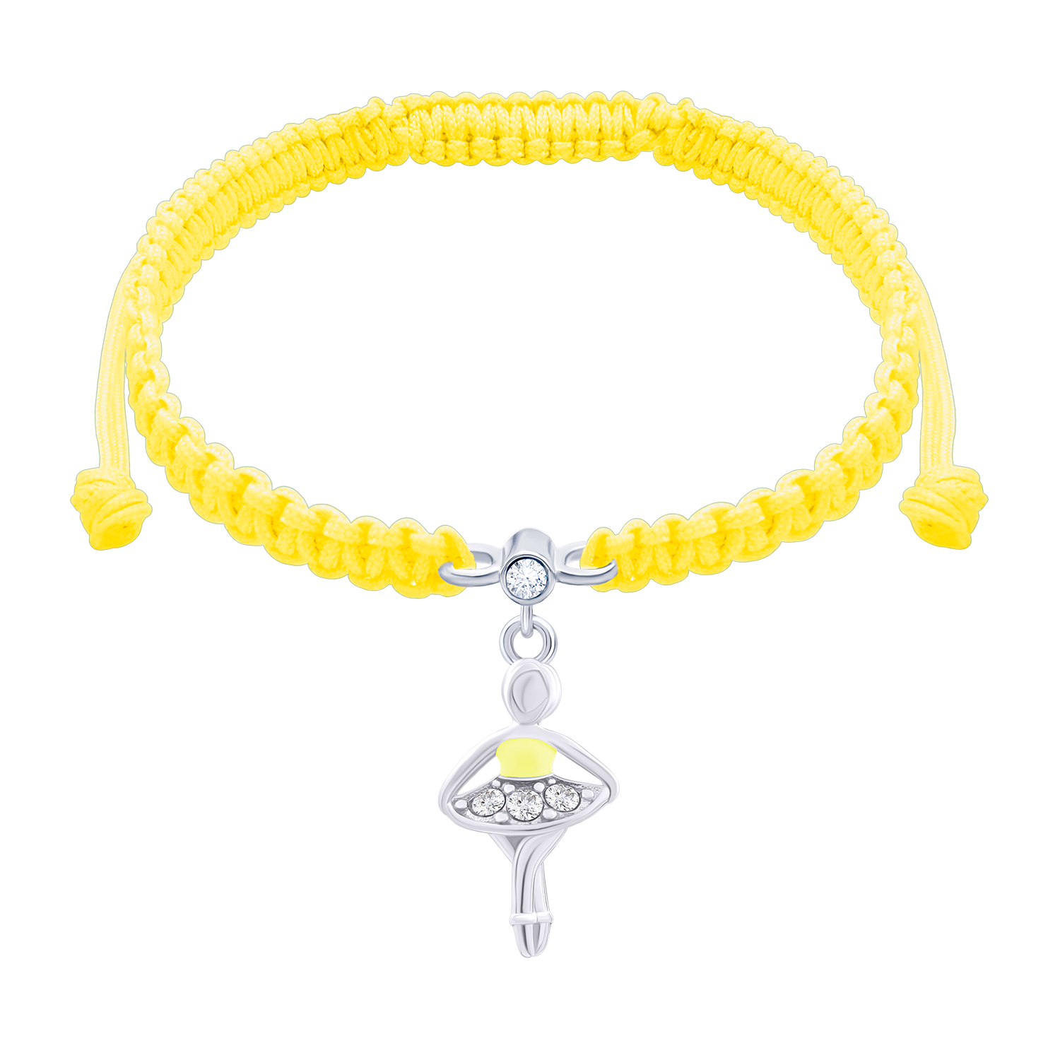 Braided bracelet Yellow Ballerina
