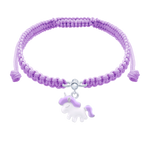 Braided bracelet Violet Unicorn