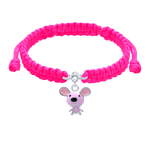 Braided bracelet Pink Mousie