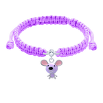 Braided bracelet Violet Mousie