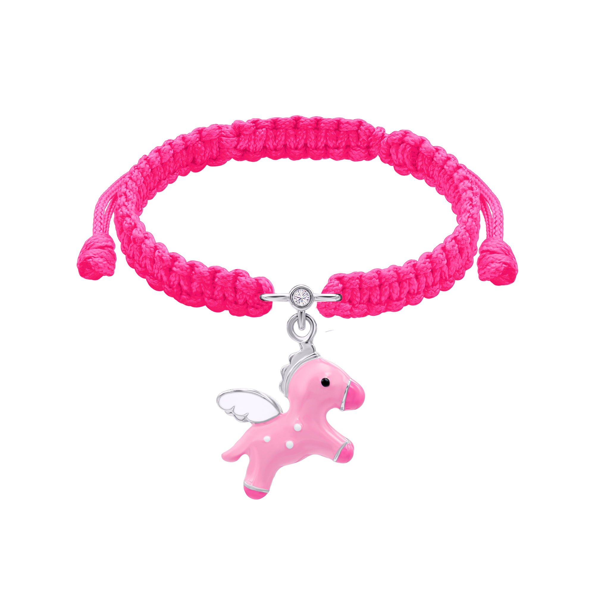 Geflochtenes Armband Pegasus rosa