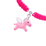 Braided bracelet Pink Pegasus