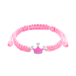 Braided bracelet Pink Crown