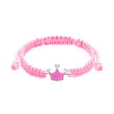 Braided bracelet Pink Crown