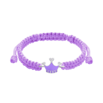 Braided bracelet Crown violet