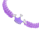 Браслет плетений Корона фіолетова