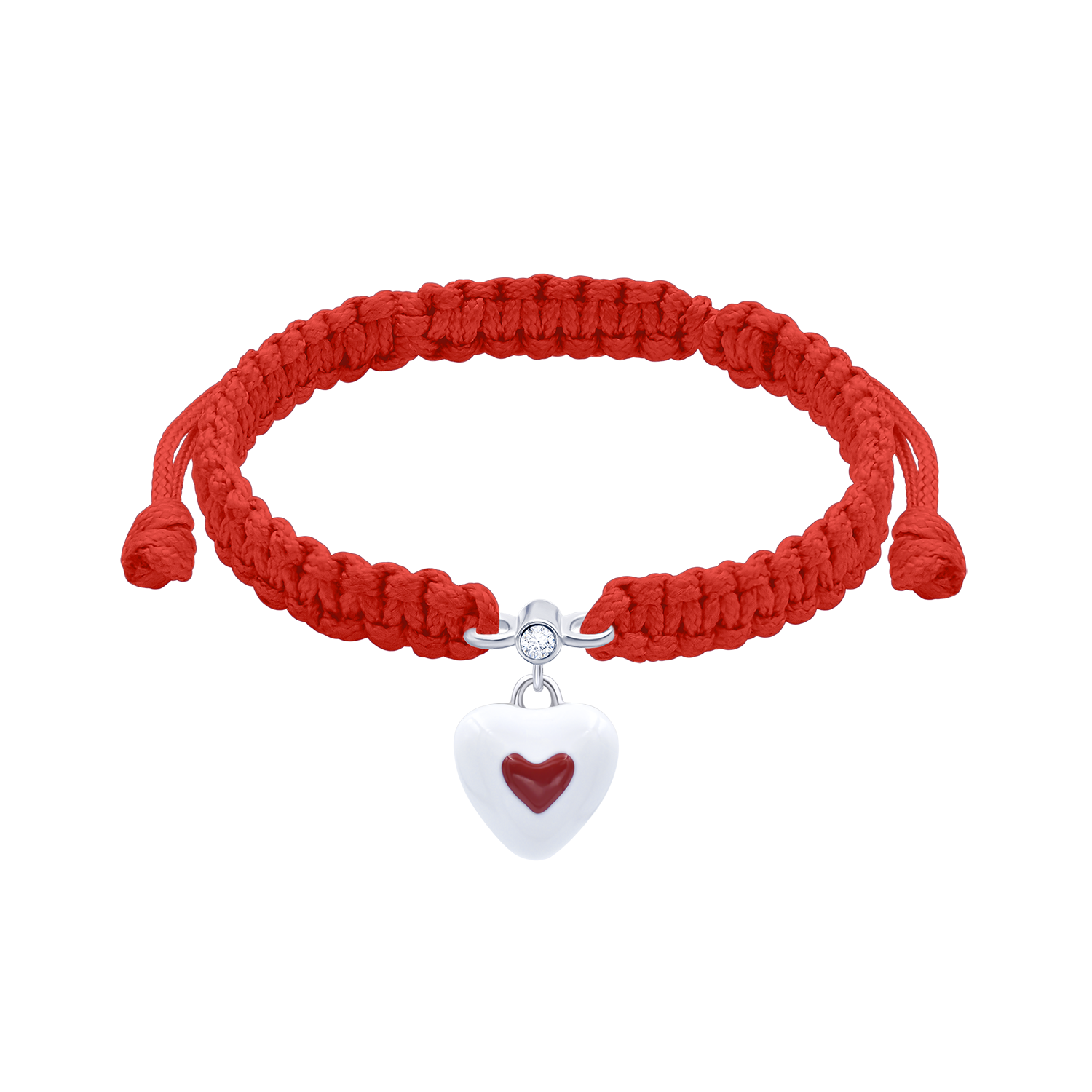 Braided bracelet Heart in Heart