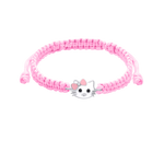 Браслет плетений Кіті-котик рожевий