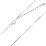 Ασημένια αλυσίδα Rollo, 380-420 mm
