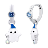 Earrings with pendants BOO the ghost