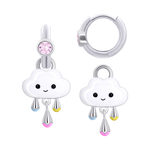 Earrings with pendants LAA the cloud